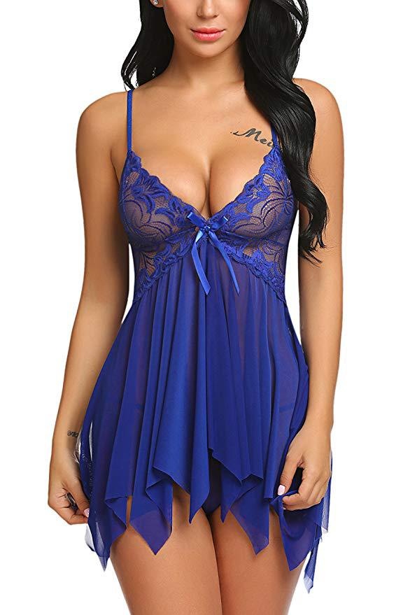 Fun lingerie new mesh suspender multicolored pajamas